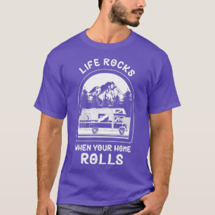 Camiseta Acampamento Rv Life Fogueira Quando Sua Casa Rola