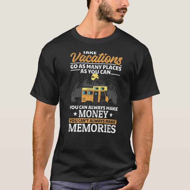 Camiseta Acampamento RV você pode sempre fazer Money Premi (Frente)