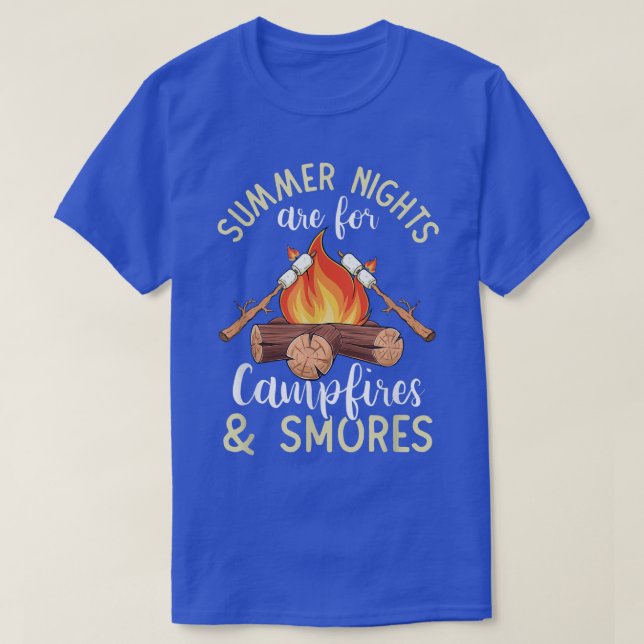 Camiseta Acampamento Smores Campfire Smores Camper (Frente do Design)