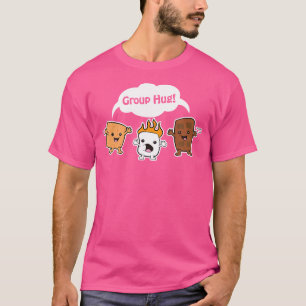 Camiseta Acampamento Smores Marshmallow Roasting Funny Bonf