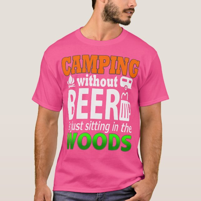 Camiseta Acampamento Storecastle Sem Campos Engraçados Com  (Frente)