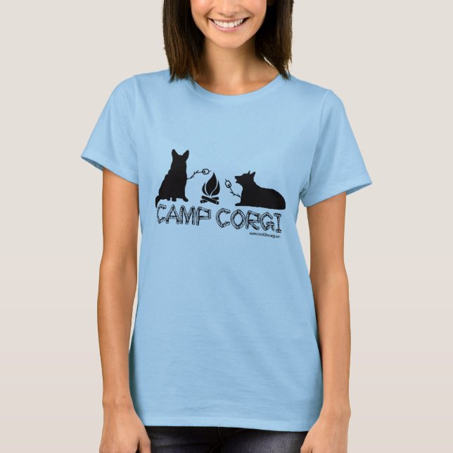 Camiseta Acampamento T cabido Corgi (Frente)