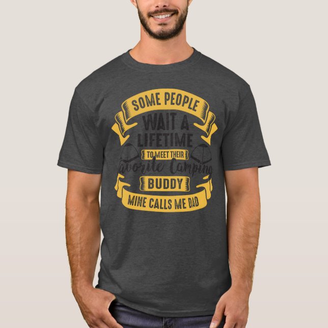 Camiseta Acampamento Trilha vintage (Frente)