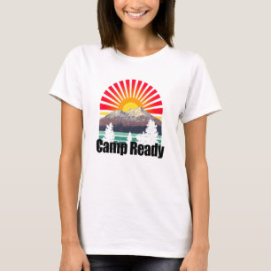 Camiseta Acampamento Tropical Pronto para o acampamento Sun
