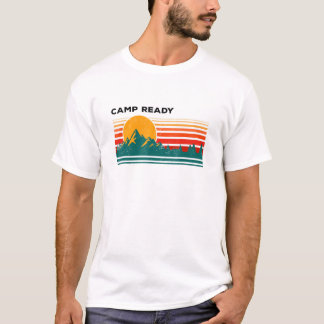 Camiseta Acampamento Tropical Pronto para o acampamento Sun