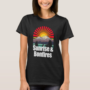 Camiseta Acampamento Tropical Sunny Hiker, Campo de Bonfire