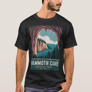 Camiseta Acampamento Vintage no Parque Nacional Mammoth Cav