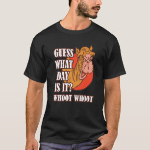 Camiseta Acampamento Whot Camel Hump Day Adivinha Que Dia É