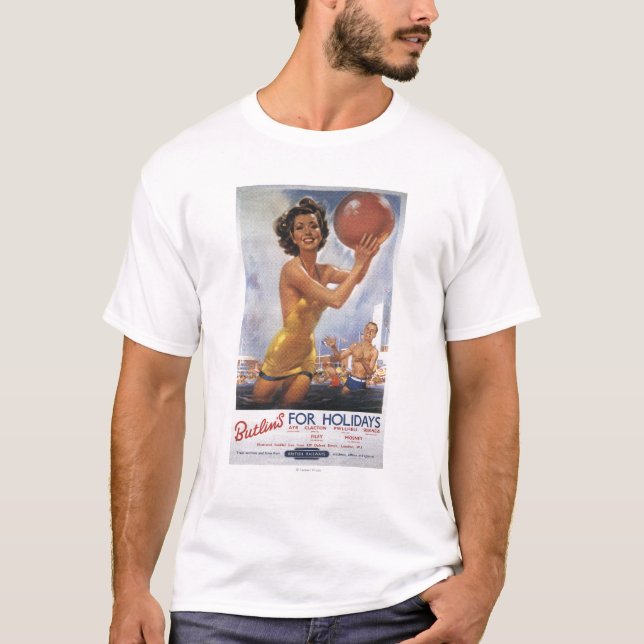 Camiseta Acampamentos de Ava Gardner Butlin idêntico (Frente)