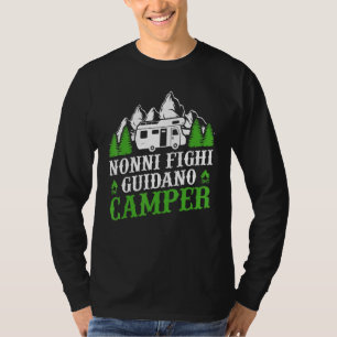 Camiseta Acampando Avós Fanny Dirigindo acampamento