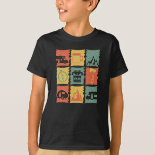 Camiseta Acampando Coisas Grafik para uma Camper
