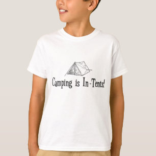 Camiseta Acampar é "intenções "