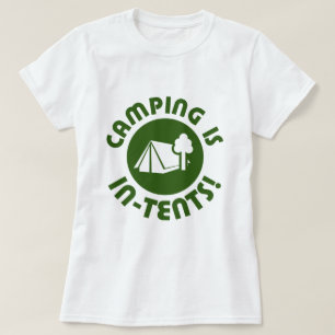 Camiseta acampar é intenções