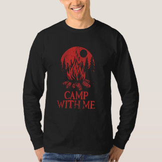 Camiseta Acampe Comigo Acampamento Casais Barraca Viagem à 