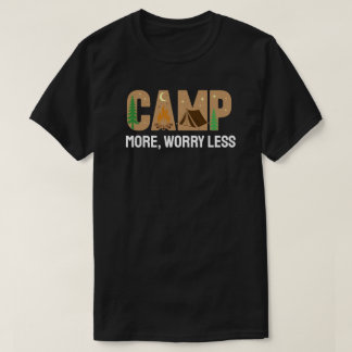 Camiseta Acampe Mais, Preocupe Menos
