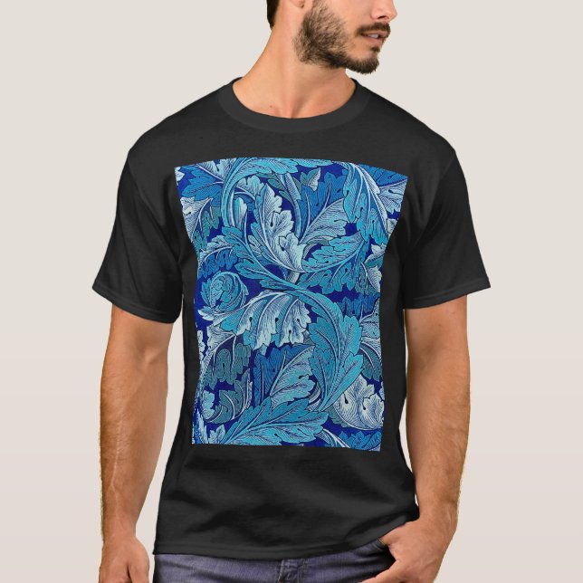 Camiseta Acanthus Blue, William Morris (Frente)