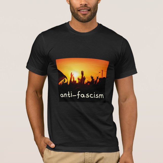 Camiseta Ação Anti-fascista, Unida contra o fascismo (Frente)
