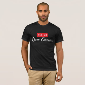 Camiseta Ação Botão Vermelho Ousado Minimalista Motivaciona