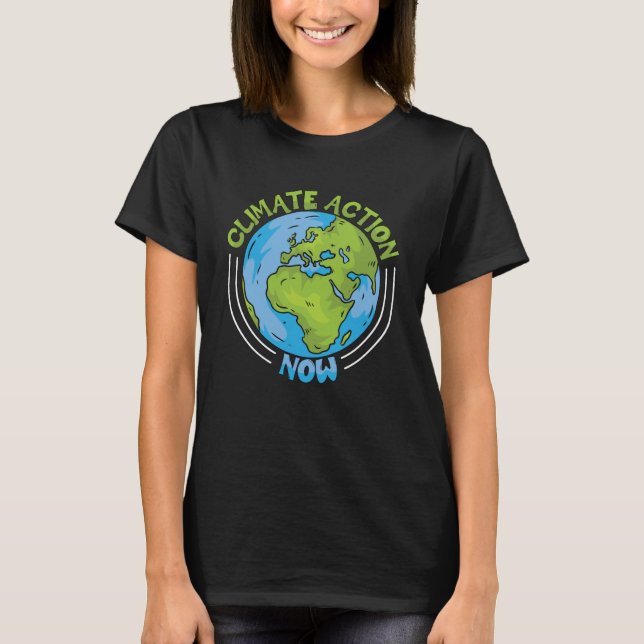 Camiseta Ação Climática Agora Proteção Ambiental (Frente)