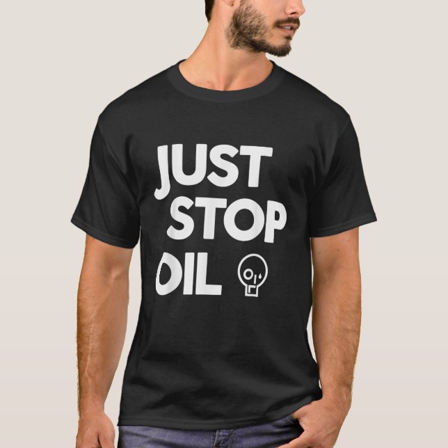 Camiseta Ação Climática Para Acabar Com O Petróleo (Frente)
