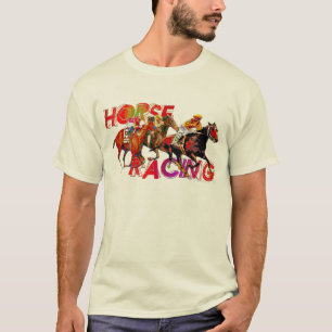 Camiseta Ação da corrida de cavalos