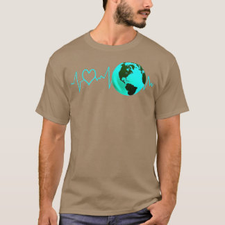 Camiseta Ação de Alterações Climáticas de Pulso do Dia da T