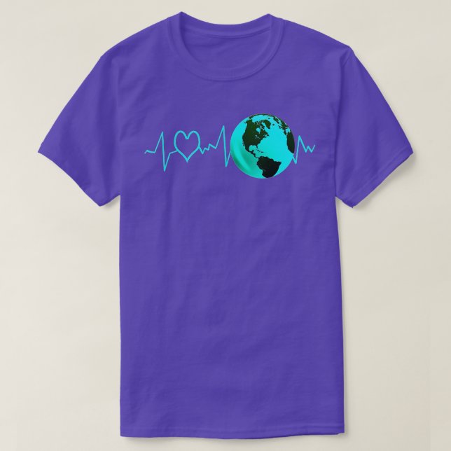 Camiseta Ação de Alterações Climáticas de Pulso do Dia da T (Frente do Design)