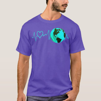 Camiseta Ação de Alterações Climáticas de Pulso do Dia da T