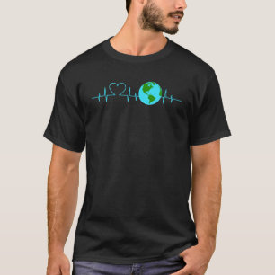 Camiseta Ação de Alterações Climáticas de Pulso do Dia da T