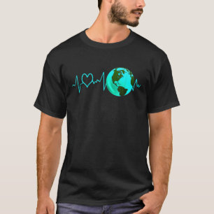 Camiseta Ação de Alterações Climáticas de Pulso do Dia da T