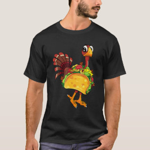 Camiseta Ação de Graças A Turquia Veste como Taco Ação de G