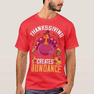 Camiseta Ação de Graças - Ação de Graças Cria Abundância