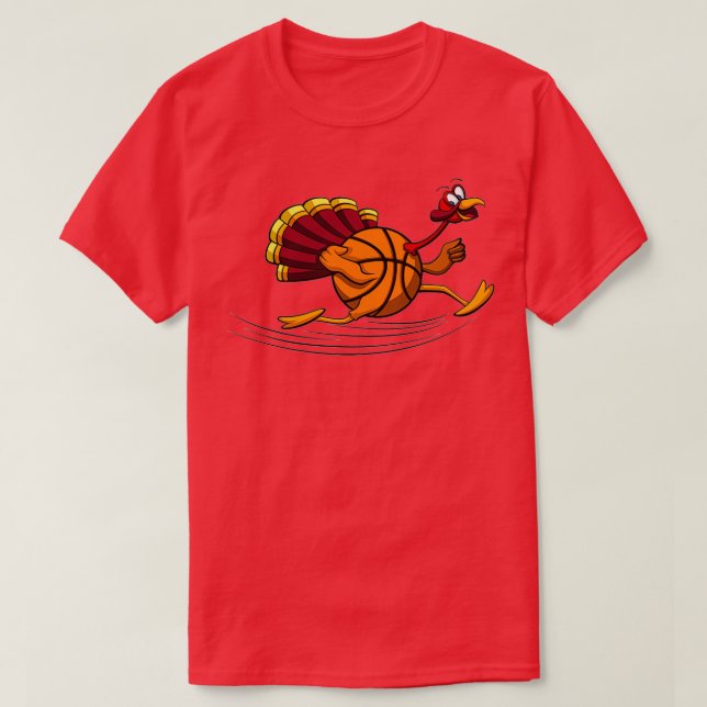 Camiseta Ação de Graças - Basquete Turquia (Frente do Design)