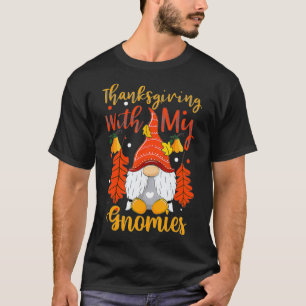 Camiseta Ação de Graças Com Meus Gnomos, Ação de Graç