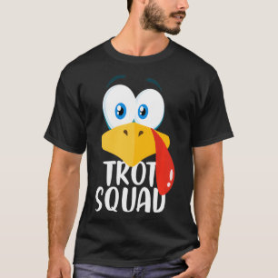 Camiseta Ação de Graças Correndo o Trot Squad na Turquia