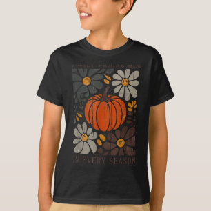 Camiseta Ação de Graças Cristã Eu O Louvarei Em Cada