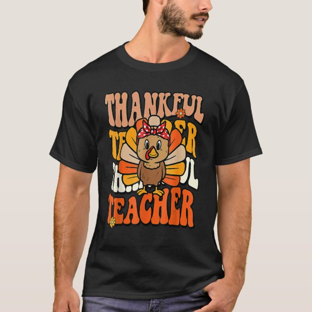 Camiseta Ação de Graças da Escola de Professores Retro Groo (Frente)
