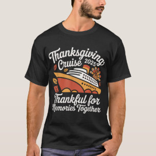 Camiseta Ação de Graças da Família Autumn Cruise Squad C