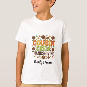 Camiseta Ação de Graças da Família Tripulante Personalizada