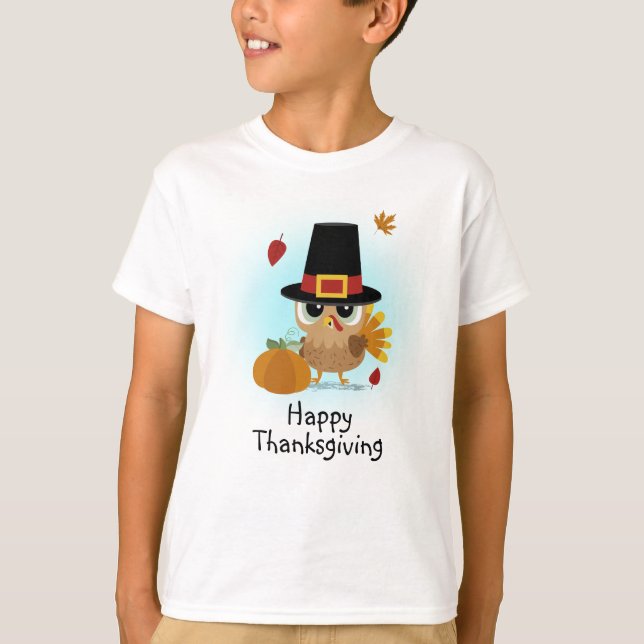 Camiseta Ação de Graças da Turquia Bonita (Frente)