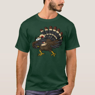 Camiseta Ação de Graças Dabbing Turkey Dab Humor Dance