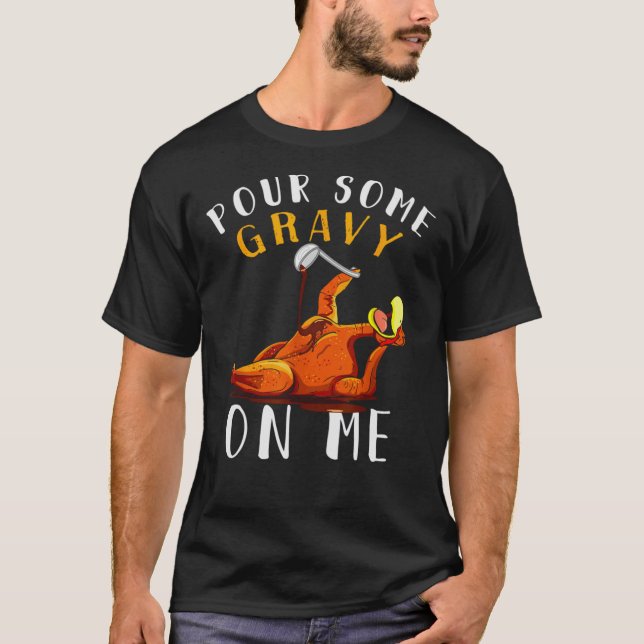 Camiseta Ação de Graças Dabbing Turkey Essential (Frente)