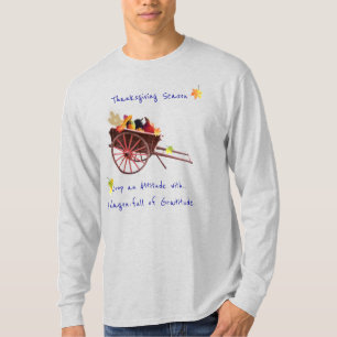 Camiseta Ação de Graças de Gratidão em Ash