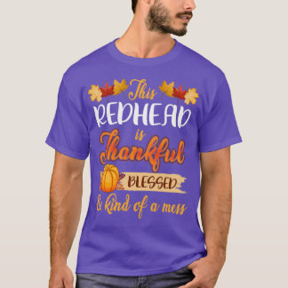 Camiseta Ação de Graças de Redhead