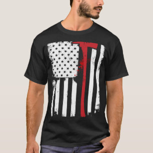 Camiseta Ação de Graças do Bombeiro Bombeiro Americano