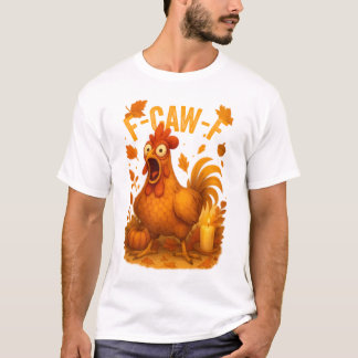 Camiseta Ação de Graças do Frango F-Caw-F