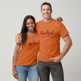 Camiseta Ação de Graças e Ação de Amizade Personalizada