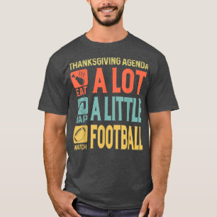Camiseta Ação de Graças Engraçada, Agenda de Ação de Graças