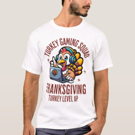 Camiseta Ação de Graças Engraçado no Quadrado de Jogos da T