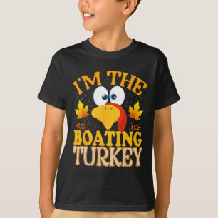Camiseta Ação de Graças Eu Sou O Peru Navegando Corresponde